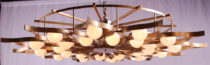 Low-Profile Flower Chandelier
